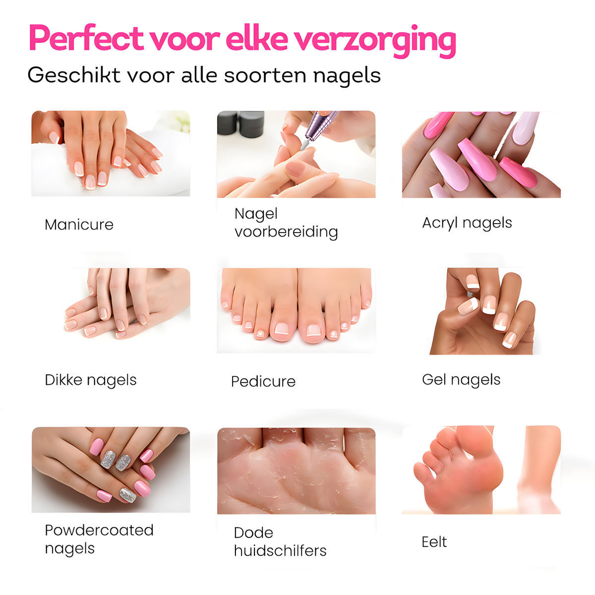 Nagelverzorging gemakkelijk gemaakt met deze draadloze elektrische nagelvijl