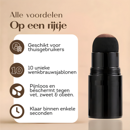 Professionele wenkbrauwen in een handomdraai met deze intuïtieve stempel
