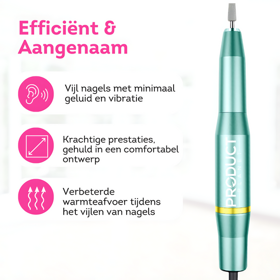 Efficiënt en aangenaam: onze elektrische nagelvijl biedt moeiteloze nagelverzorging voor een perfect resultaat