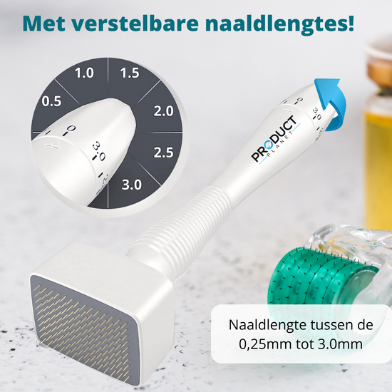 Ontdek de geheimen van professionele microneedling met onze verstelbare derma stamp